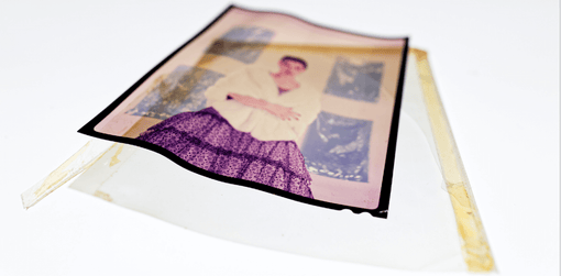 Degradierte Diahüllen