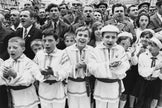 Ansprache von Nicolae Ceausescu auf dem Platz der Revolution