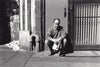 Robert Frank in front of his studio