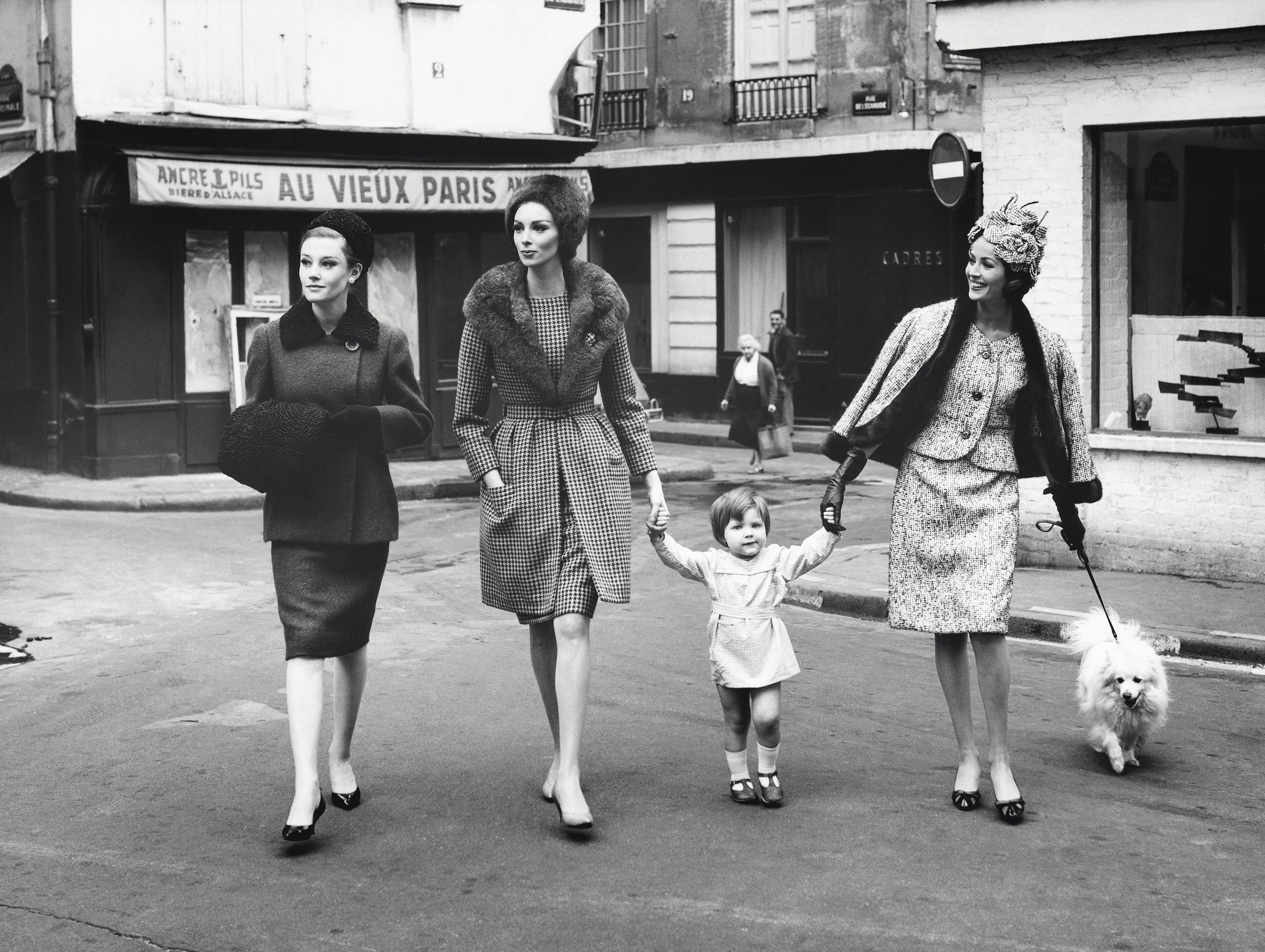 Ingeborg, Wilhelmina und Gitta in Saint-Germain-des-Prés