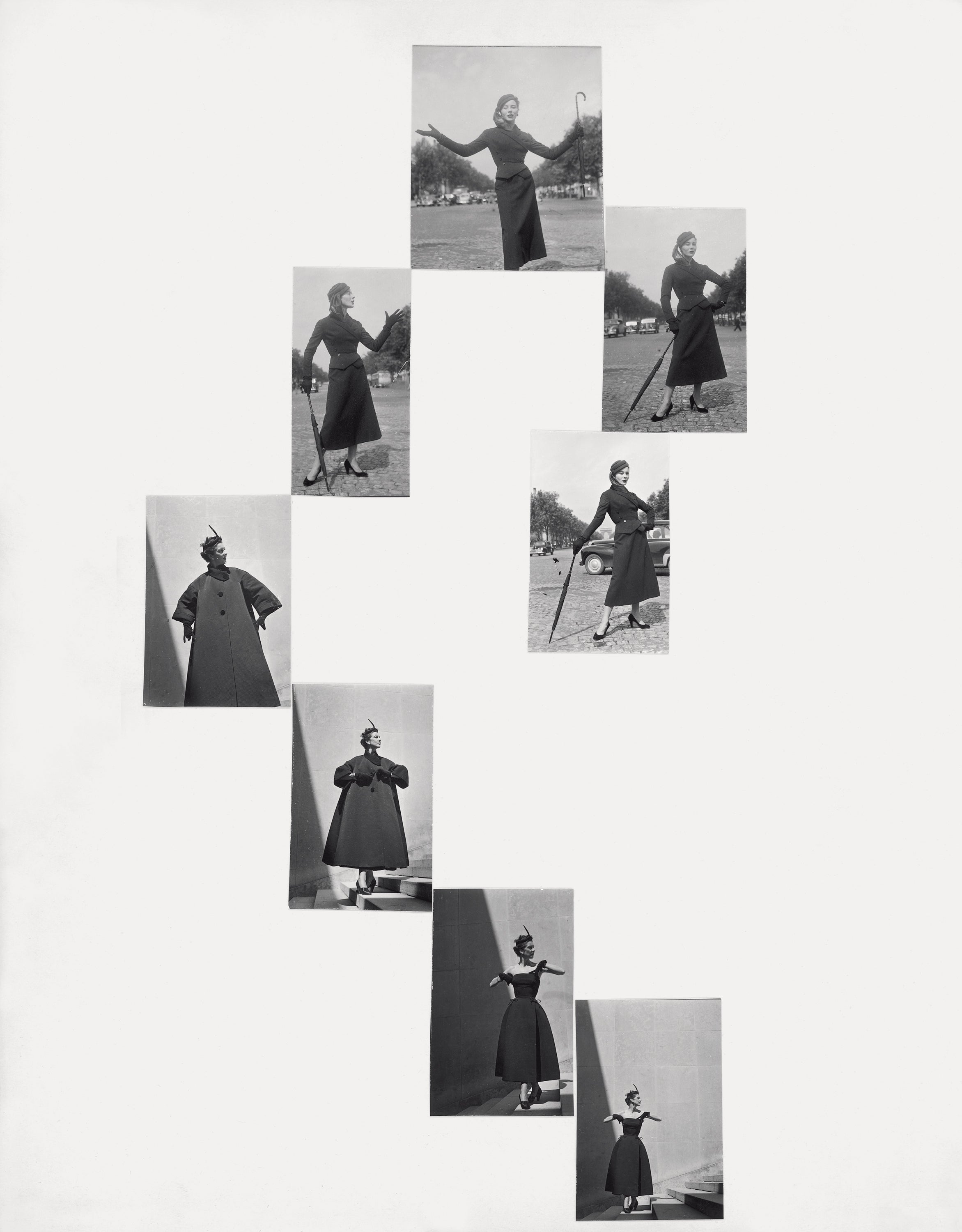 Bettina in Entwürfen von Christian Dior