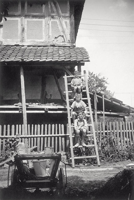 Selbstporträt mit Bruder und Freund