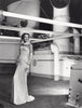 Karin Stilke in einem Abendkleid von Topp & Franck