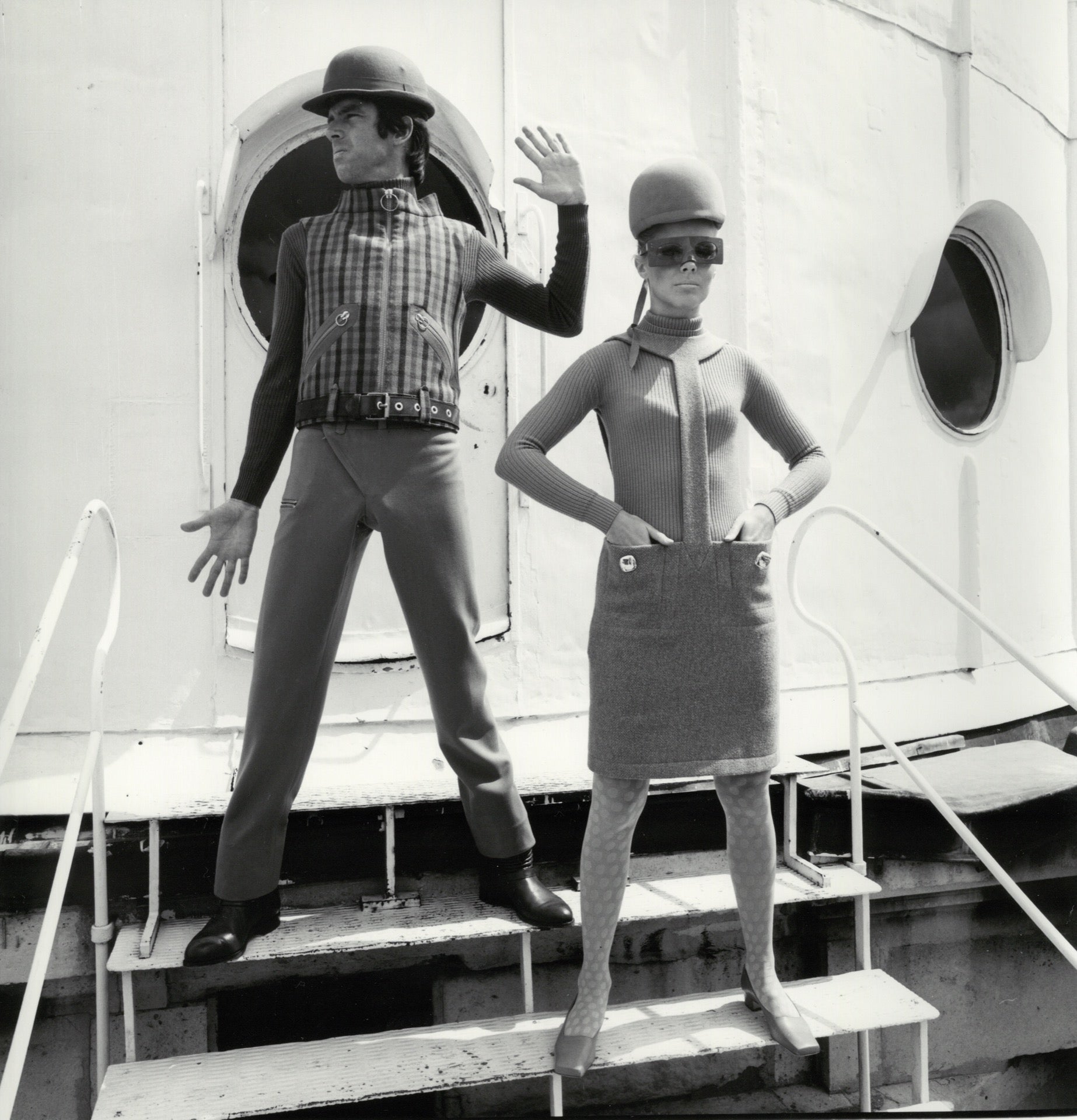 Karin Mossberg und Karl Fehrmann für Pierre Cardin