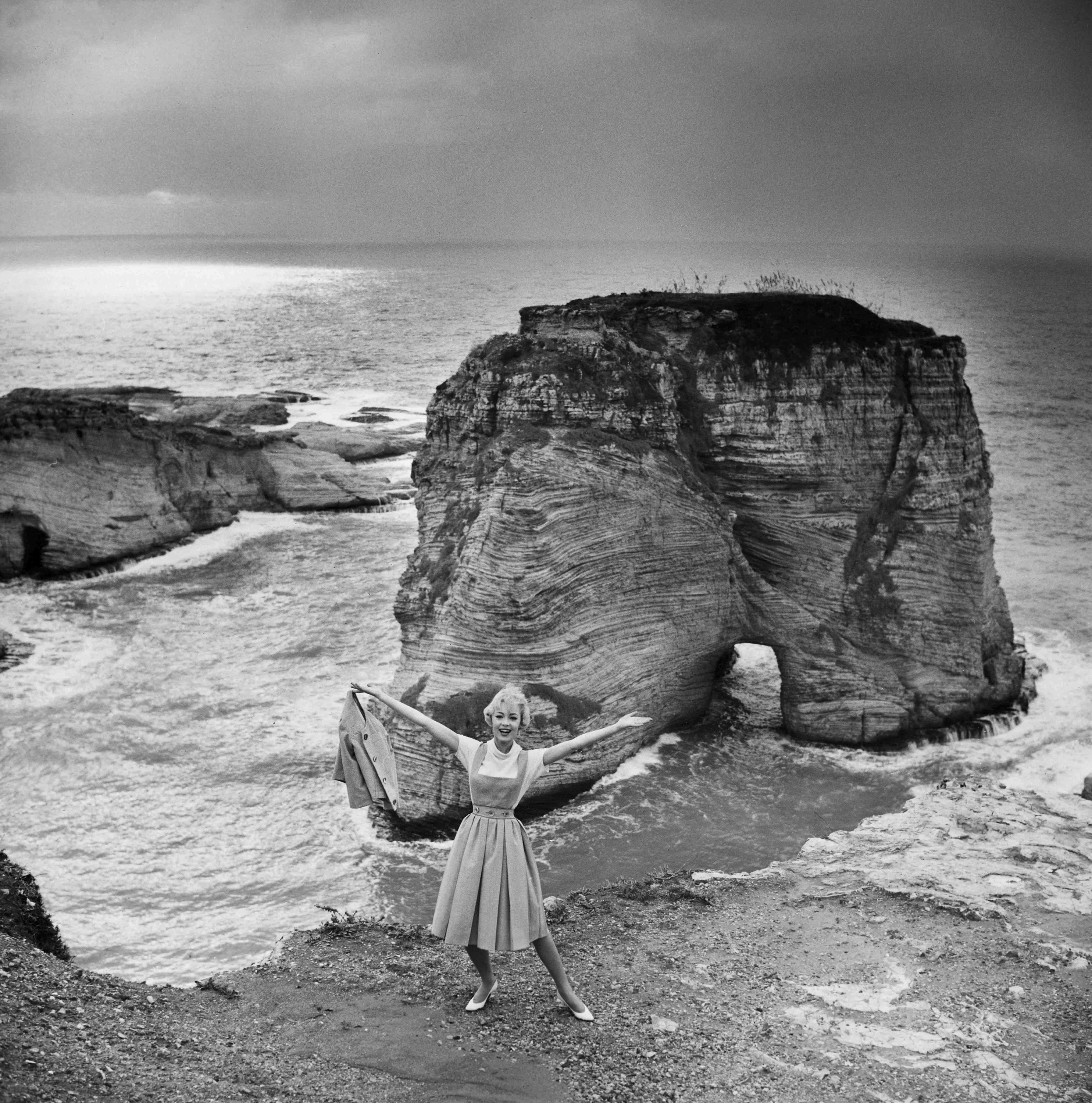 Christa Reimer vor dem Pigeon Rock
