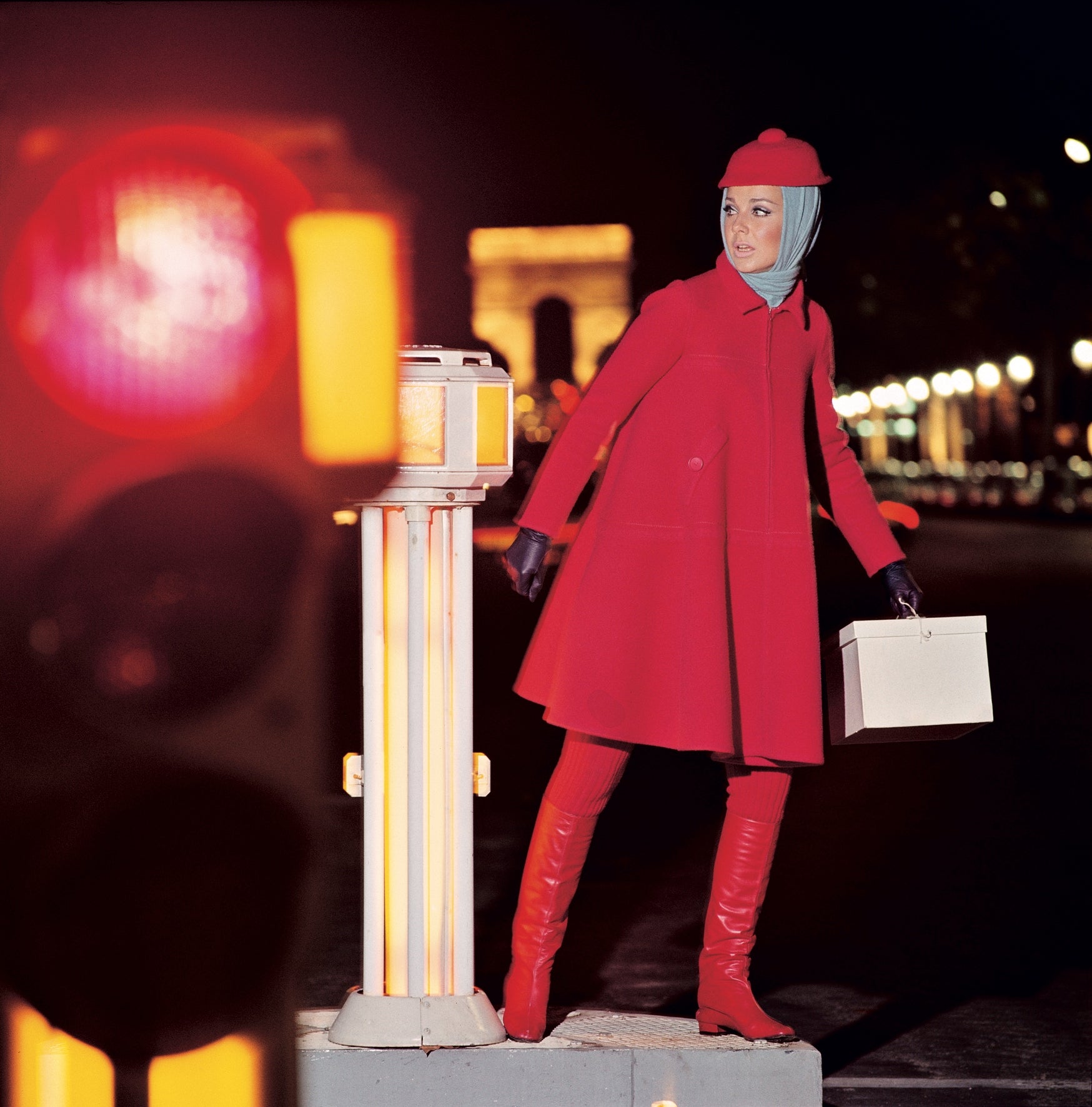 Karin Mossberg on the Champs-Elysées