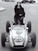 Judy Dent in the paddock at the Avus