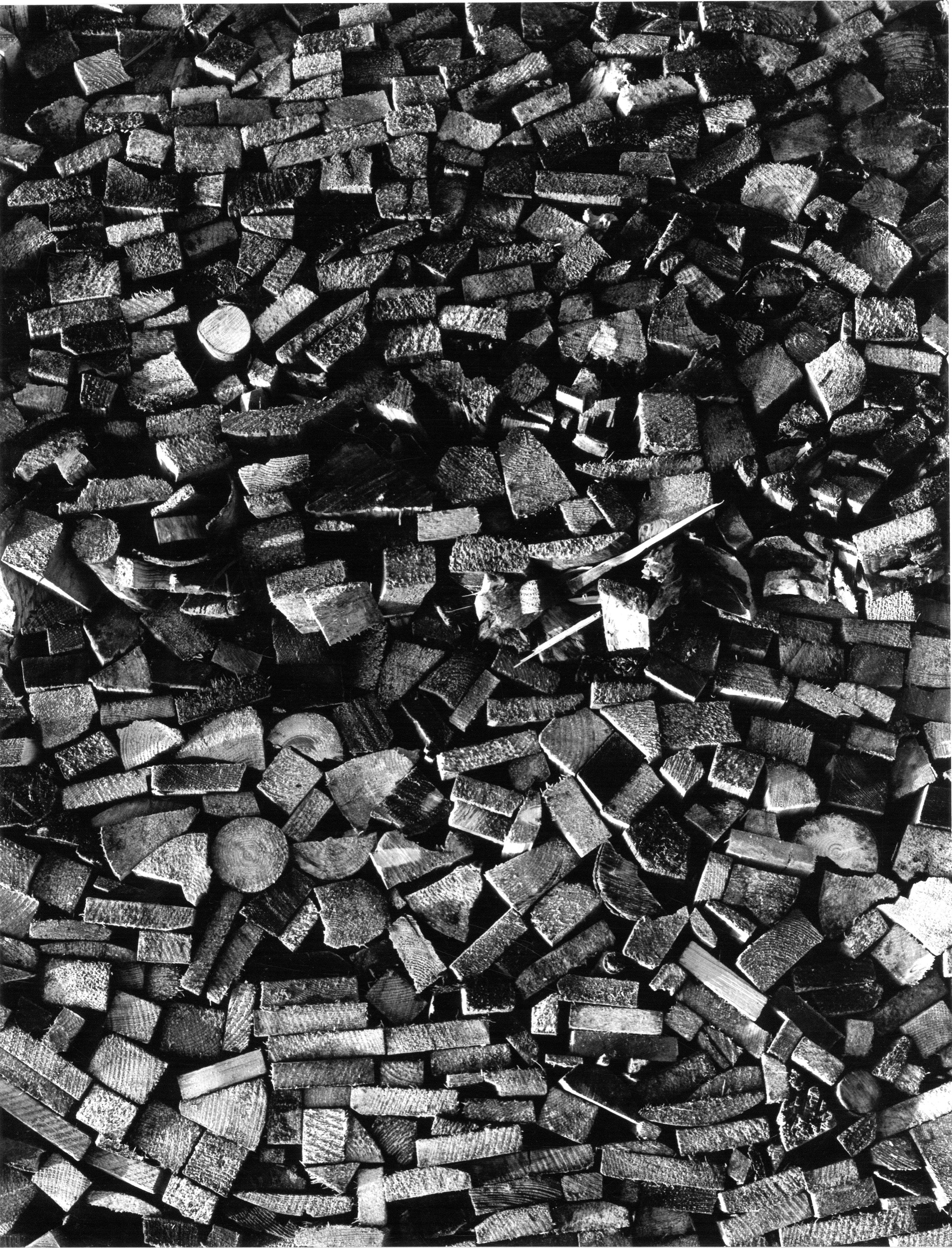 Stacked logs