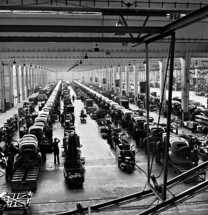 Fitting out the car bodies