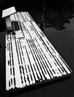 Boat dock in the snow