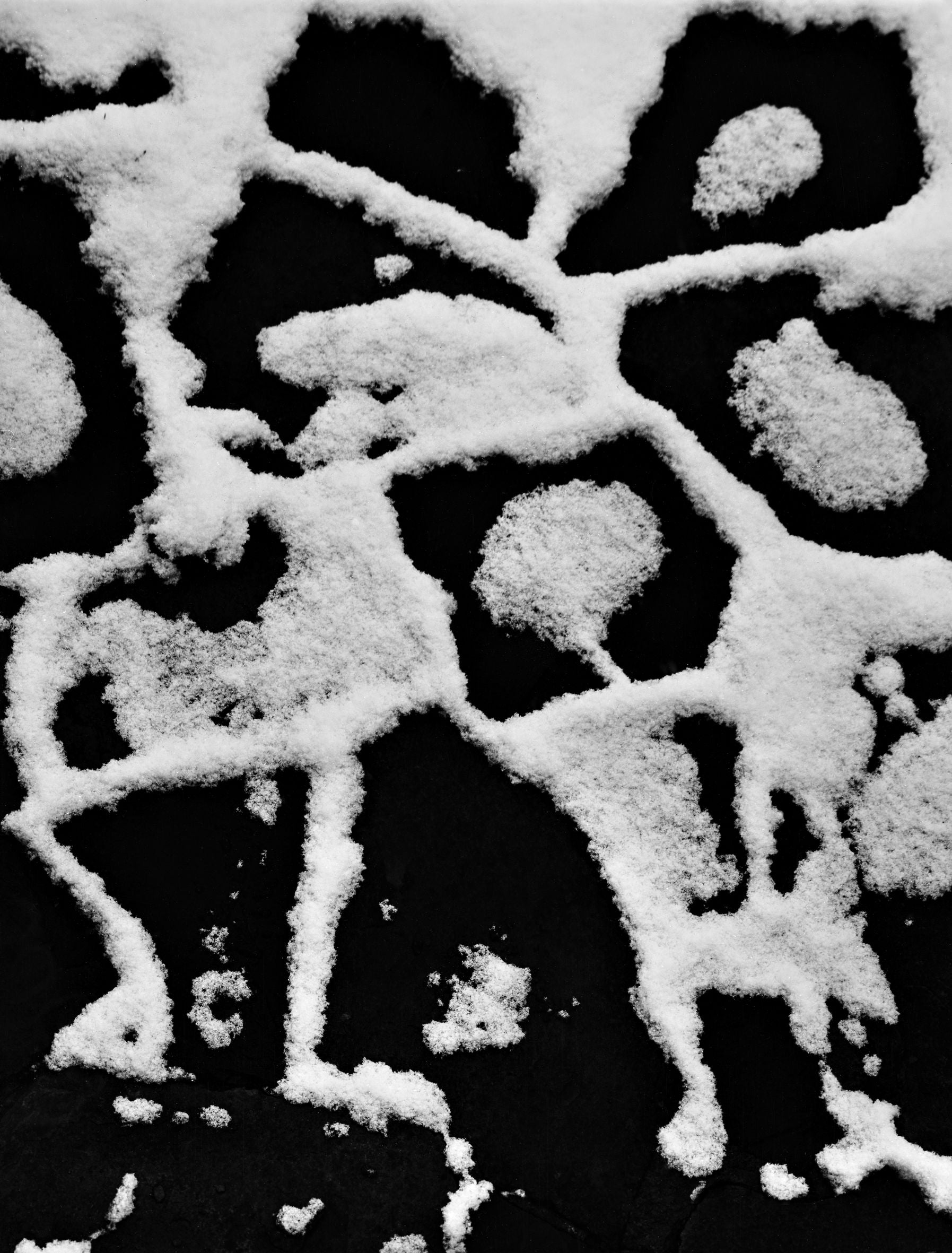 Schmelzender Schnee
