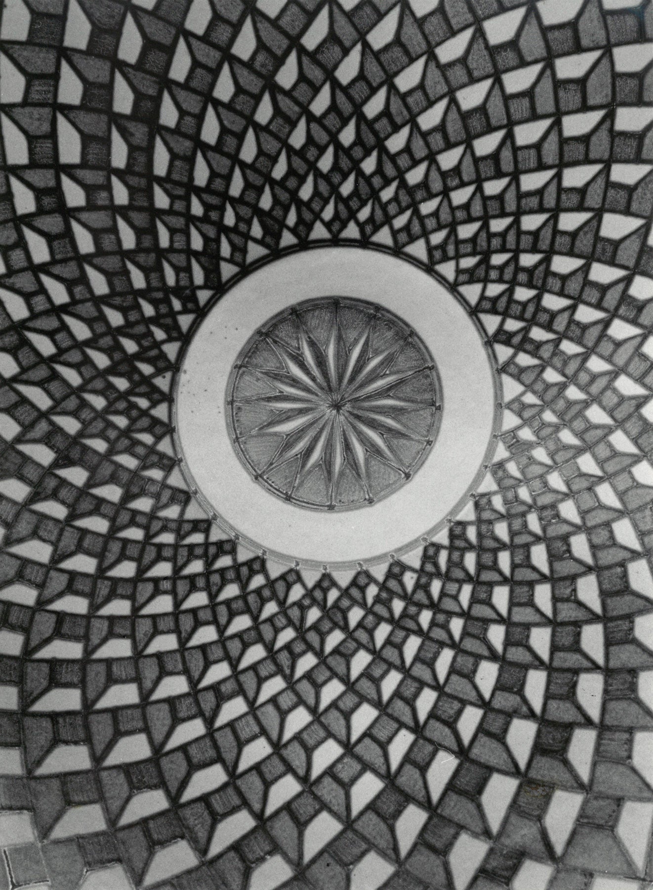 Detail eines Keramiktellers