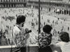 Blick von der Galerie des Markus Doms auf den Platz