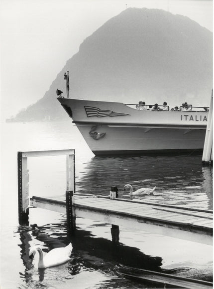 Ausflugsdampfer auf dem Luganer See