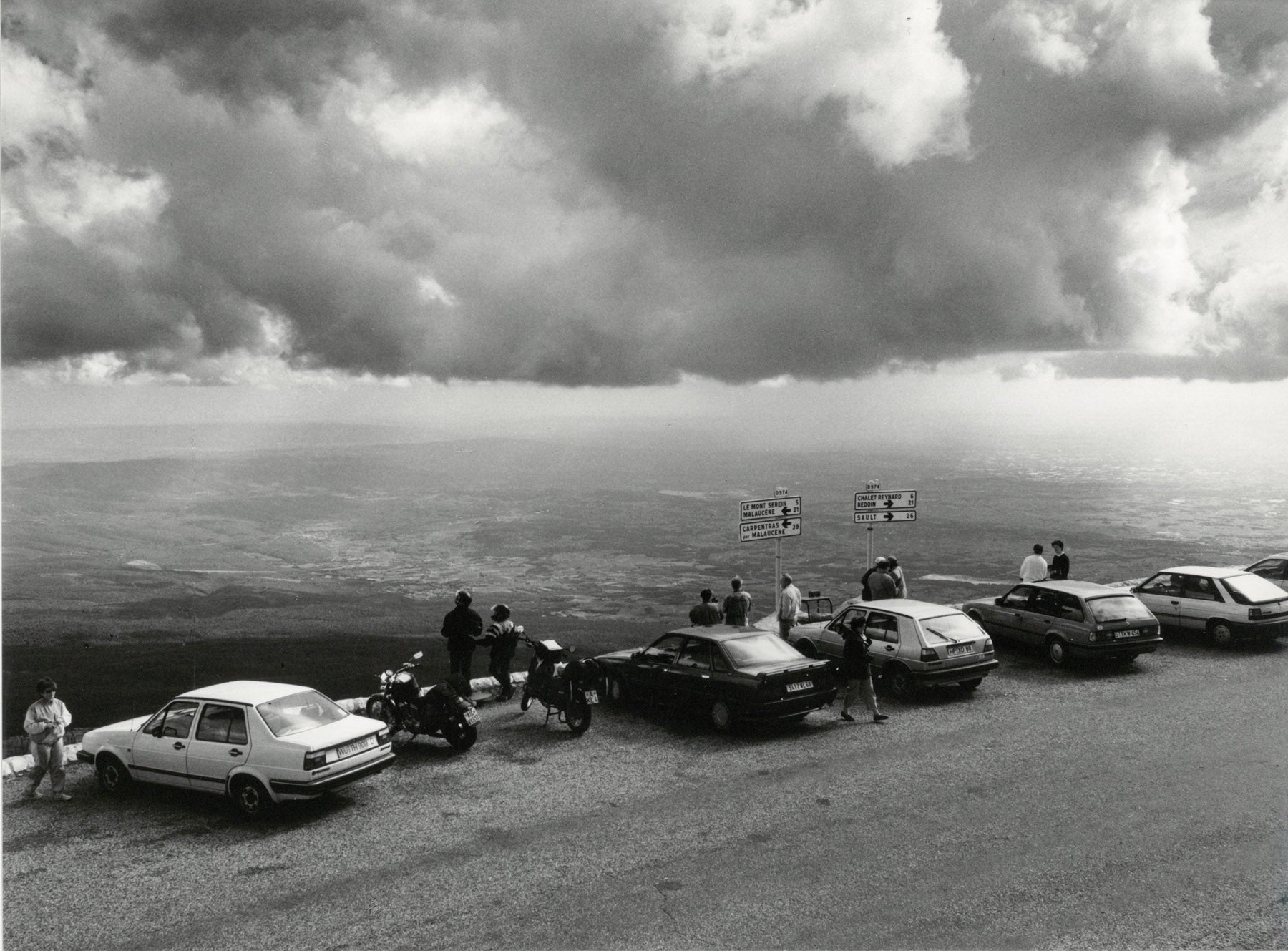 Auf dem Gipfel des Mount Ventoux