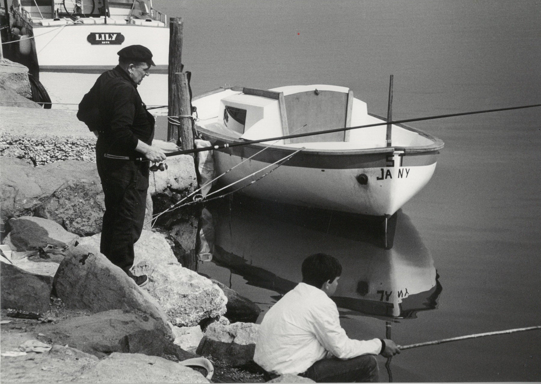 Angler am Ufer