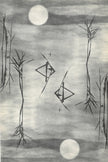 Spiegelung am See, grafisch, experimentell