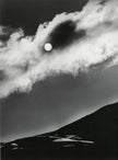 Sonne, Wolken, Berge, abstrakt