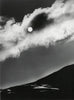 Sonne, Wolken, Berge, abstrakt