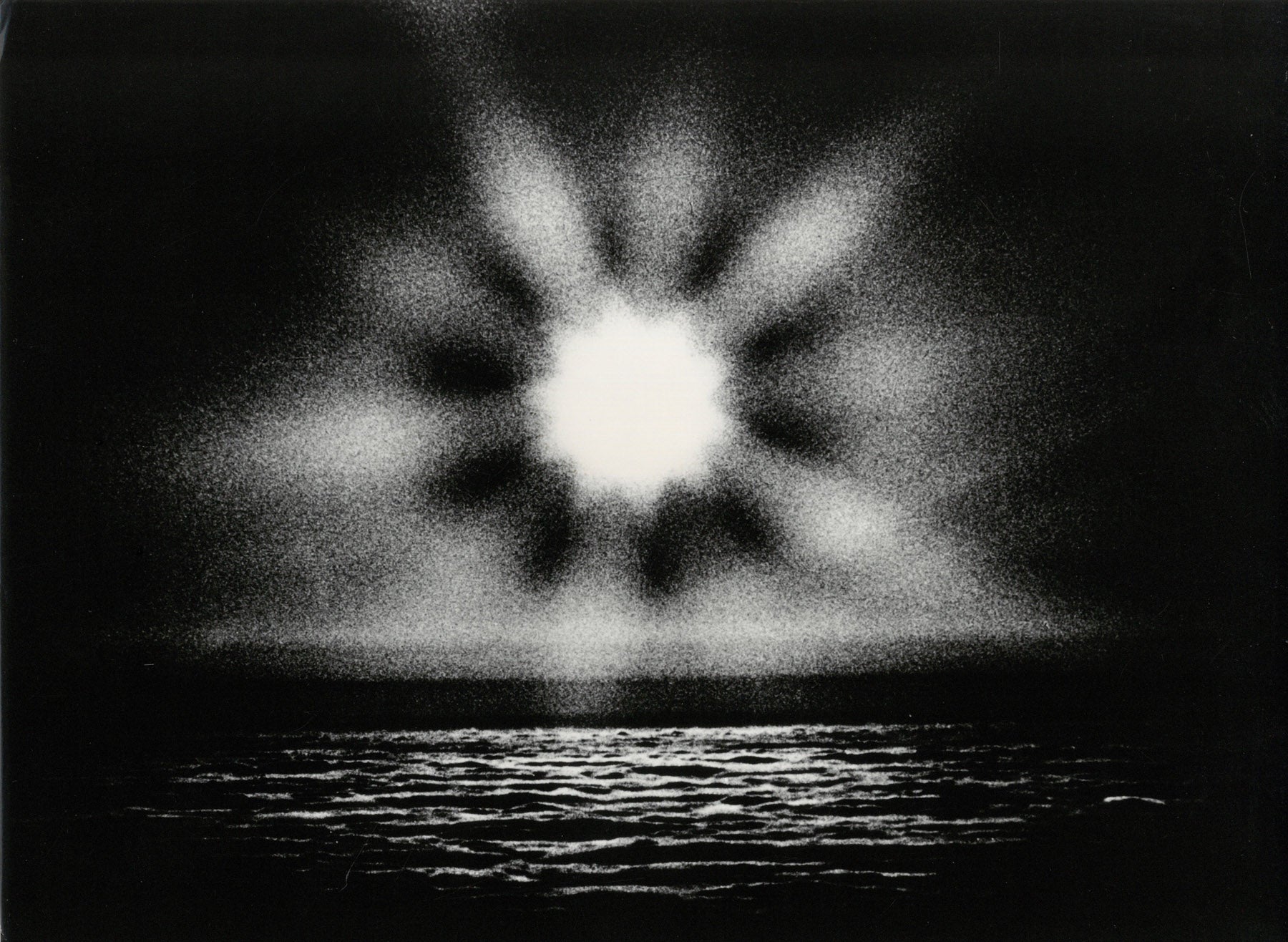 Sonnenuntergang, grafisch, experimentell