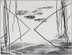 Grafische Form mit Schilf