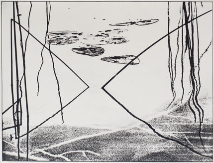 Grafische Form mit Schilf