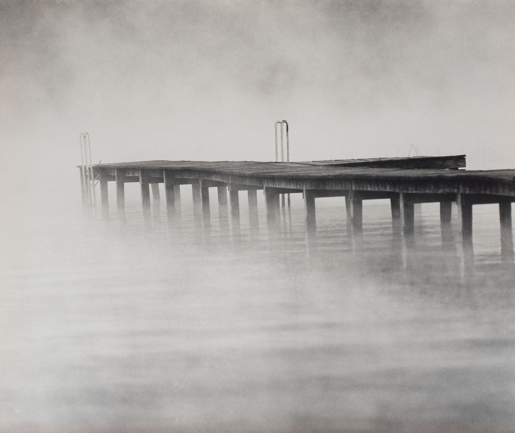 Steg, Wasser, Nebel