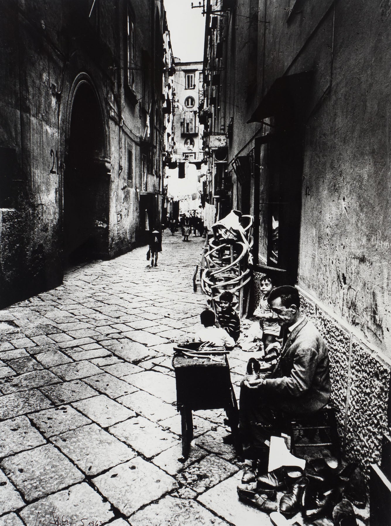 In der Altstadt von Neapel