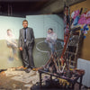 The painter Francis Bacon in his studio
